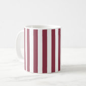Rosa Streifen Kaffeetasse (Vorderseite Links)