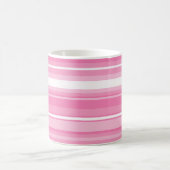 Rosa Streifen Kaffeetasse (Mittel)