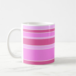 Rosa Streifen Kaffeetasse