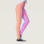 Rosa Streifen Klassische Leggings (Rechts)