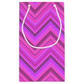 Rosa Streifen Kleine Geschenktüte (Rückseite)