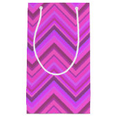 Rosa Streifen Kleine Geschenktüte (Vorderseite)