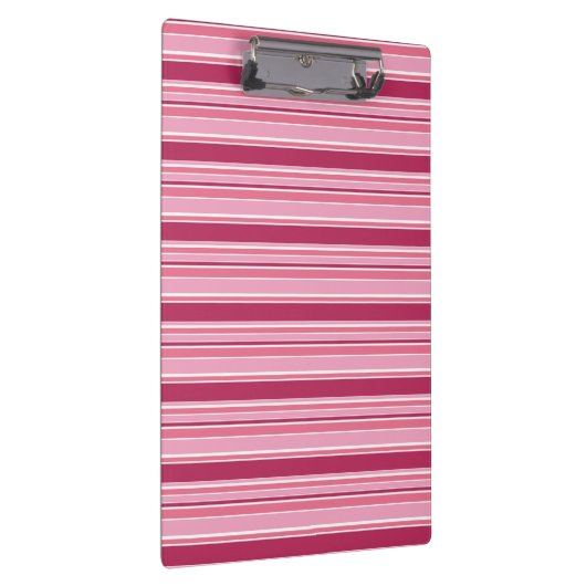 Rosa Streifen Klemmbrett (Rechts)