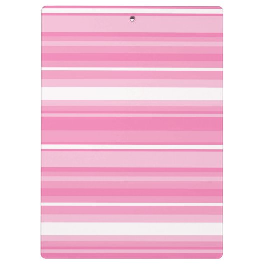 Rosa Streifen Klemmbrett (Rückseite)