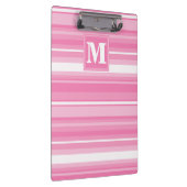 Rosa Streifen Klemmbrett (Rechts)