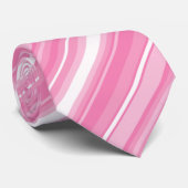 Rosa Streifen Krawatte (Gerollt)