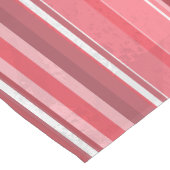 Rosa Streifen Kurzer Tischläufer (Ecke)