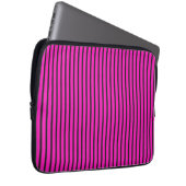 Rosa Streifen Laptopschutzhülle (Vorne Rechts)