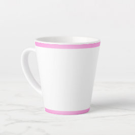Rosa Streifen Latte Tasse