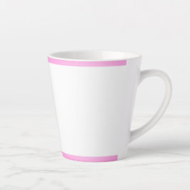 Rosa Streifen Latte Tasse