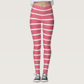 Rosa Streifen Leggings (Vorderseite)