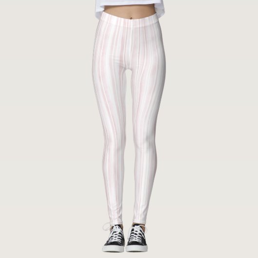 Rosa Streifen Leggings (Vorderseite)