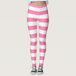 Rosa Streifen Leggings