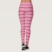 Rosa Streifen Leggings (Rückseite)
