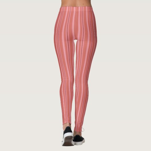Rosa Streifen Leggings (Rückseite)