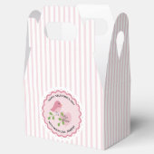 Rosa Streifen Lovebird Valentine Geschenkschachtel (Geöffnet)