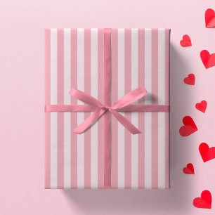 Rosa Streifen Mädchen gestreift Preppy Mädchen Min Geschenkpapier