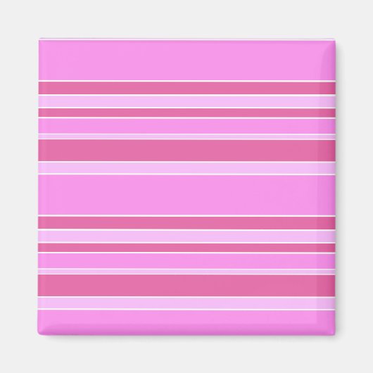 Rosa Streifen Magnet (Vorne)