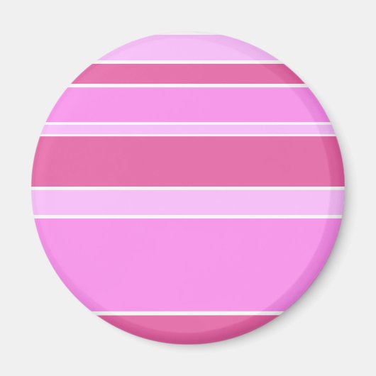 Rosa Streifen Magnet (Vorne)