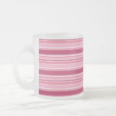 Rosa Streifen Mattglastasse (Links)