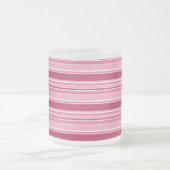 Rosa Streifen Mattglastasse (Mittel)