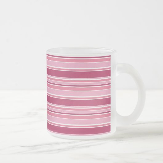 Rosa Streifen Mattglastasse (Rechts)