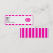 Rosa Streifen | Mini Visitenkarte (Vorne/Hinten)