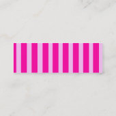 Rosa Streifen | Mini Visitenkarte (Rückseite)