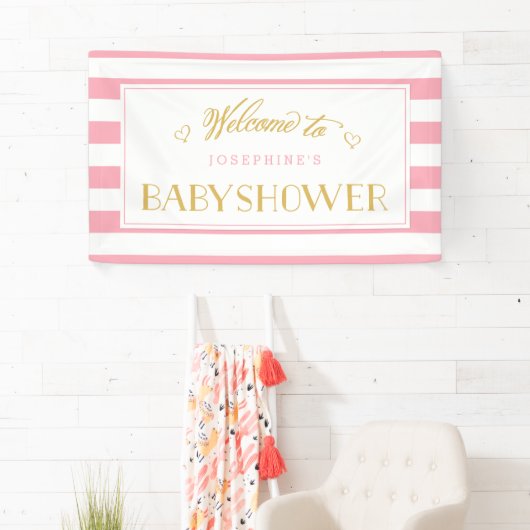 Rosa Streifen mit goldfarbener Mama, um zu sein |  Banner (Insitu)