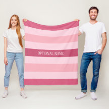 Rosa Streifen mit optionalem Namen