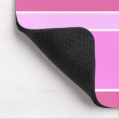Rosa Streifen Mousepad (Ecke)