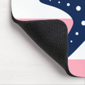 Rosa Streifen Mousepad (Ecke)