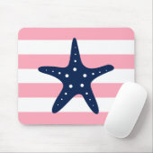 Rosa Streifen Mousepad (Mit Mouse)