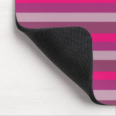 Rosa Streifen Mousepad (Ecke)