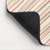 Rosa Streifen Mousepad (Ecke)