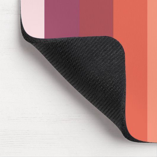 Rosa Streifen Mousepad (Ecke)