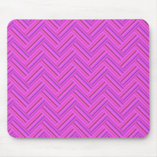 Rosa Streifen Mousepad (Vorne)