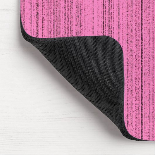 Rosa Streifen Mousepad (Ecke)