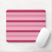 Rosa Streifen Mousepad (Mit Mouse)