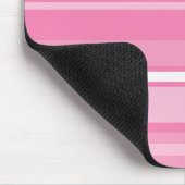 Rosa Streifen Mousepad (Ecke)