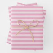 Rosa Streifen nahtloses Muster Geschenkpapier Set (Beispiel)