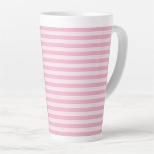 Rosa Streifen nahtloses Muster Milchtasse