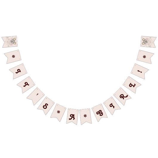 Rosa Streifen Niedlich Koala Kinderdusche Es ist e Wimpelkette (Alle)