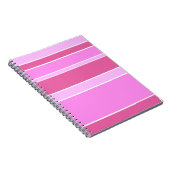 Rosa Streifen Notizblock (Rechte Seite)