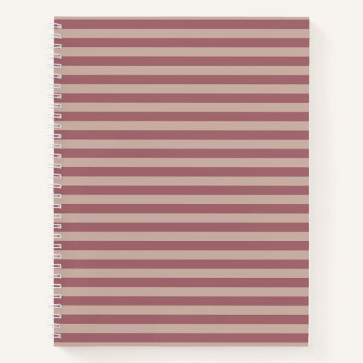 Rosa Streifen Notizbuch (Vorderseite)