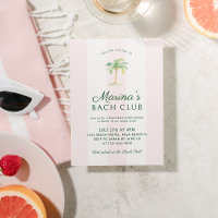Rosa Streifen Palm Beach Bach Club Brautparty