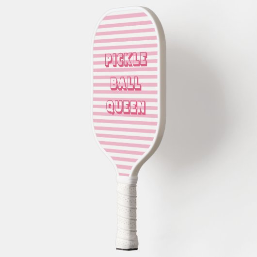 Rosa Streifen | Pickle Ball Queen Pickleball Schläger (Links)