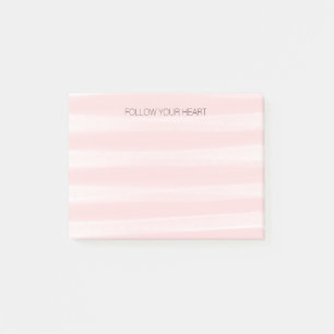 Rosa Streifen Post-it Klebezettel