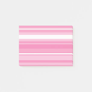Rosa Streifen Post-it Klebezettel