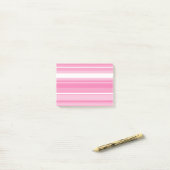 Rosa Streifen Post-it Klebezettel (Auf Schreibtisch)